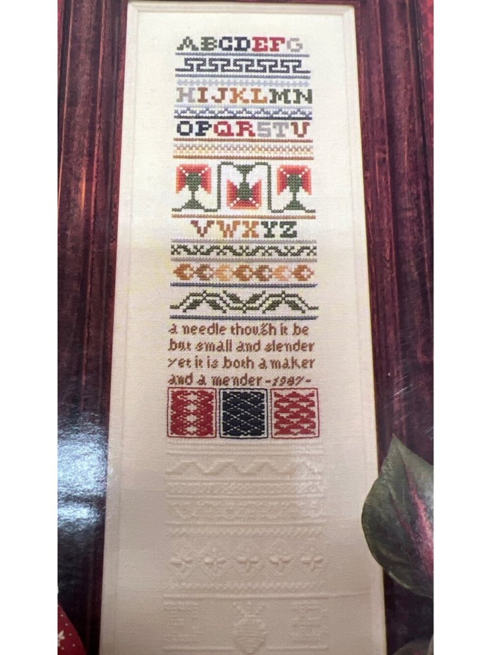 The Practical Sampler Cross Stitch Pattern By Eileen Bennett Alphabet